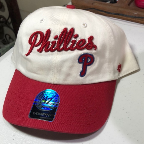 47 Accessories - Philadelphia Phillies MLB Women’s Beth Adjustable Hat Cap *has fading/headband*